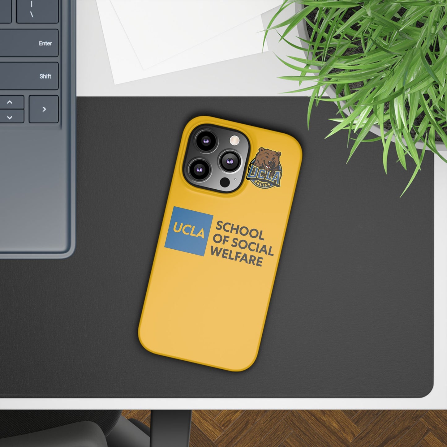 UCLA Slim I-Phone Case - School of Social Welfare (Yellow)