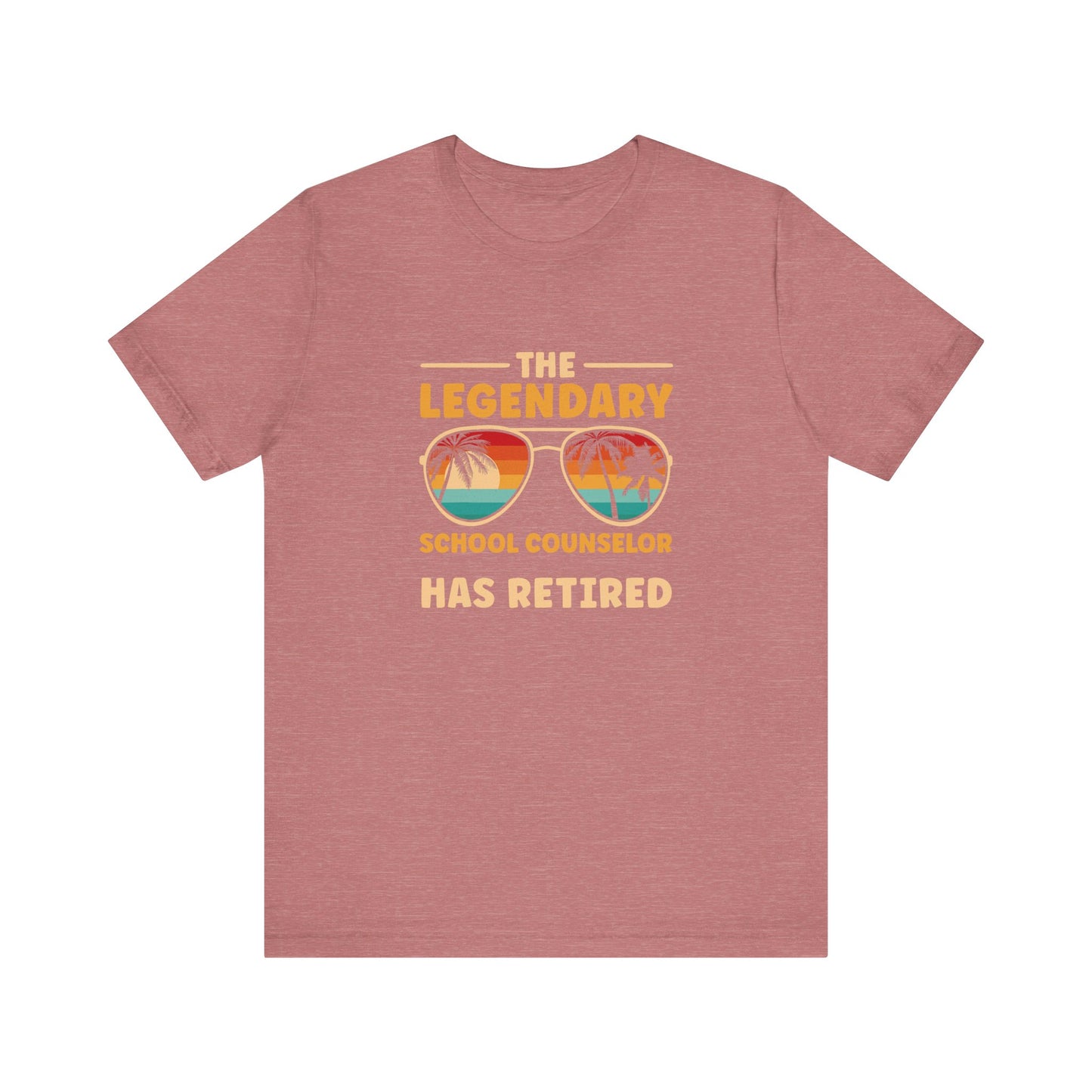 Unisex The Legendary School Counselor Has Retired T-Shirt — Retirement Gift Tee for Counselors