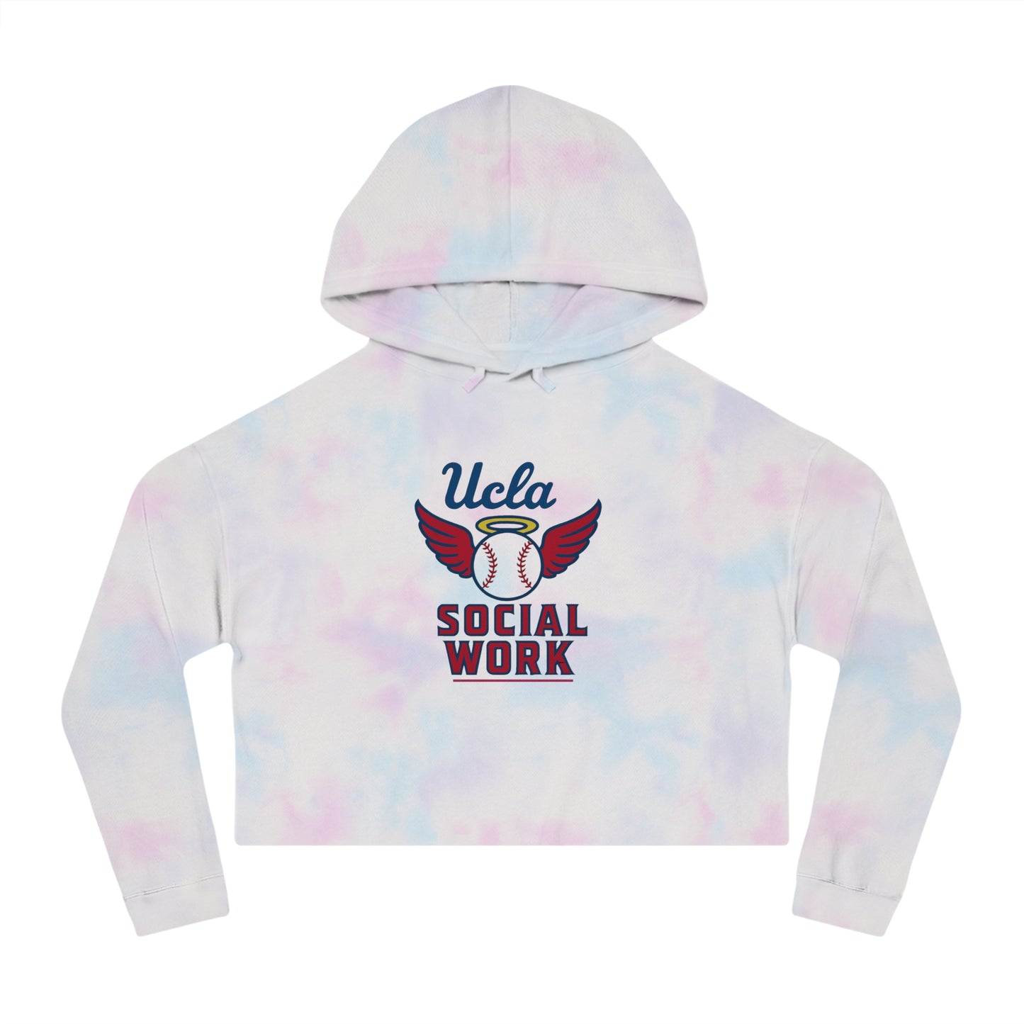 UCLA Social Work Women's Cropped Hooded Sweatshirt