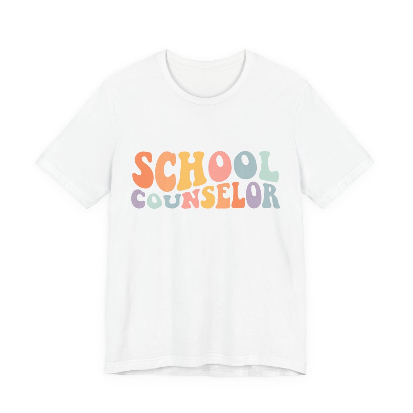 Unisex School Counselor Retro Shirt — Colorful Counseling Appreciation Tee