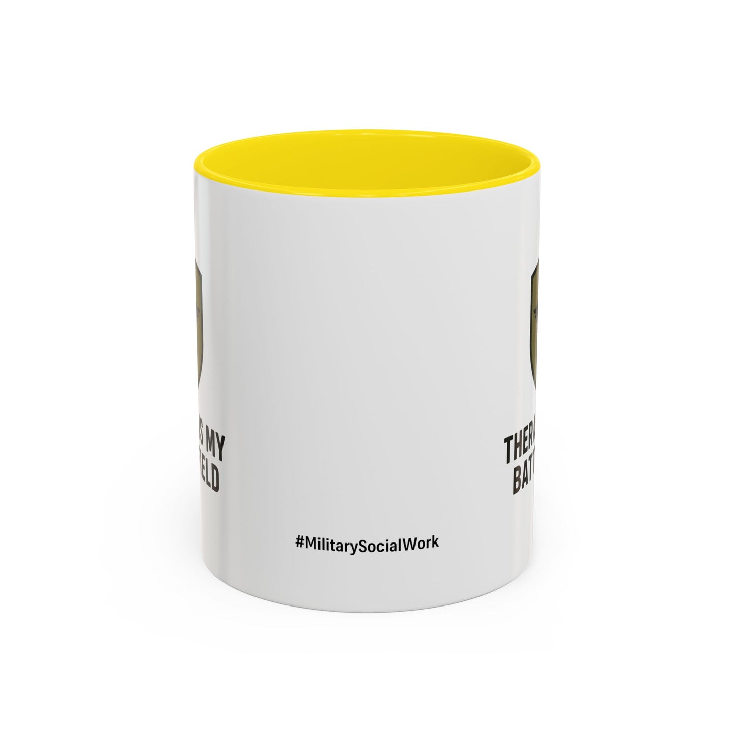 Military Social Work -Empowering Coffee Mug - "Therapy is My Battlefield" - Perfect Gift for Advocates and Supporters