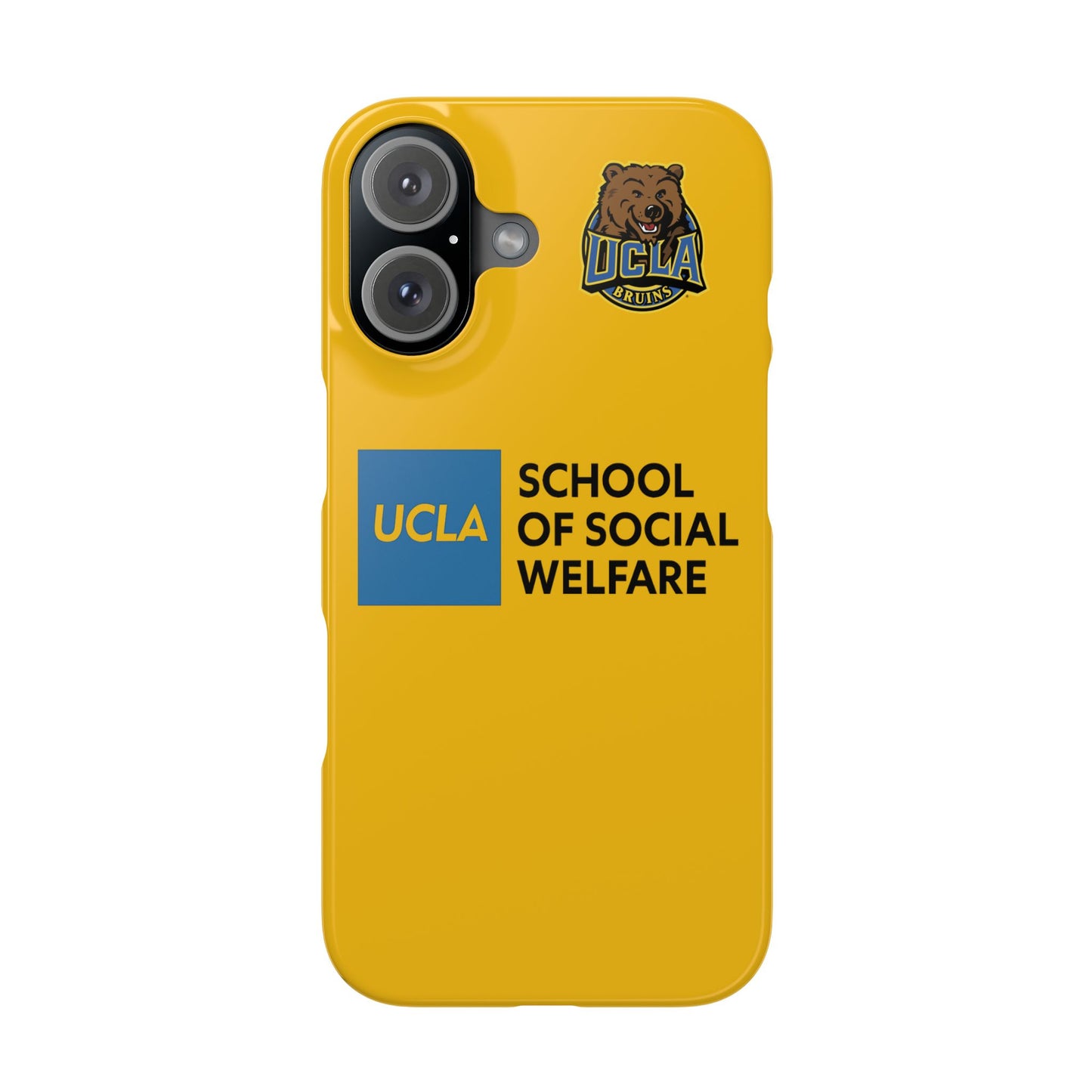 UCLA Slim I-Phone Case - School of Social Welfare (Yellow)
