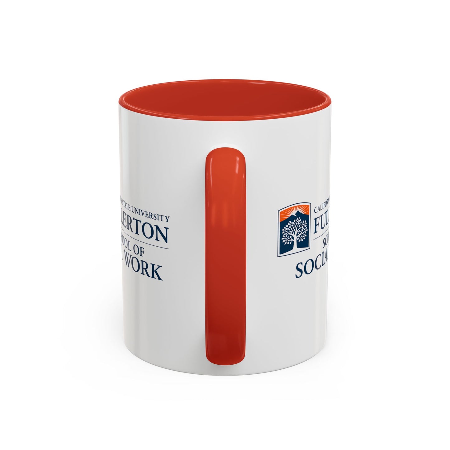 Fullerton School of Social Work Customized Accent Coffee Mug - 15oz