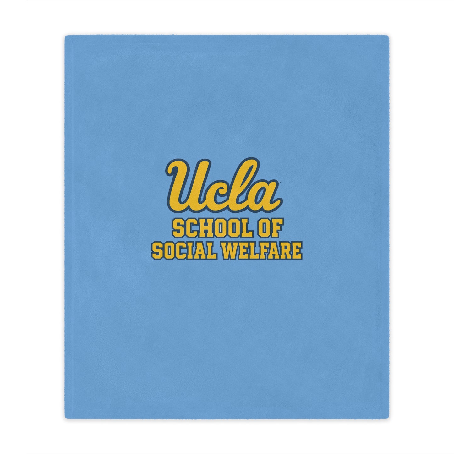 UCLA - School of Social Welfare Mini Blanket - Great for your office chair or your couch at home!