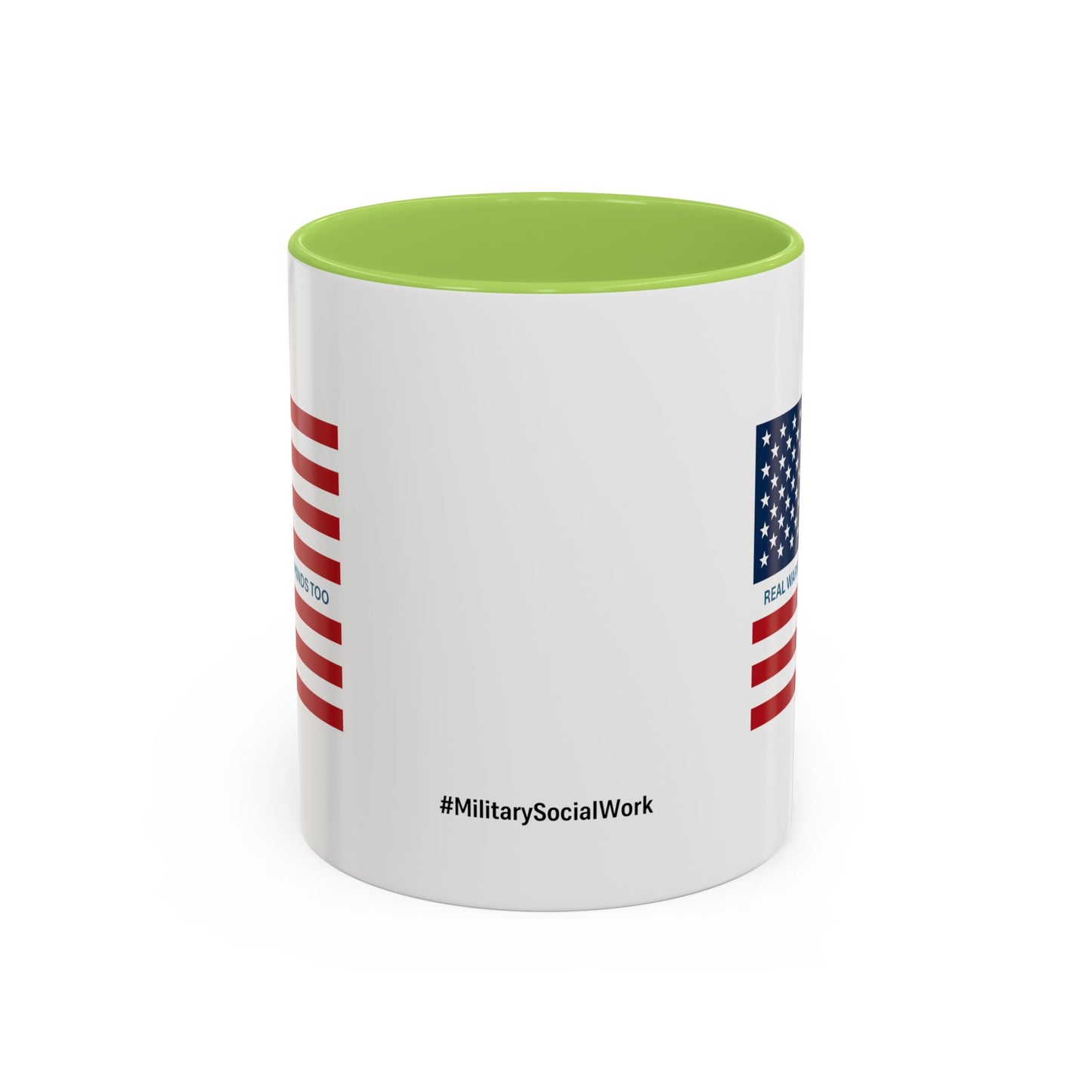 Military Social Work -Empowering Coffee Mug - "Real Warriors Heal Their Minds Too " - Perfect Gift for Advocates and Supporters