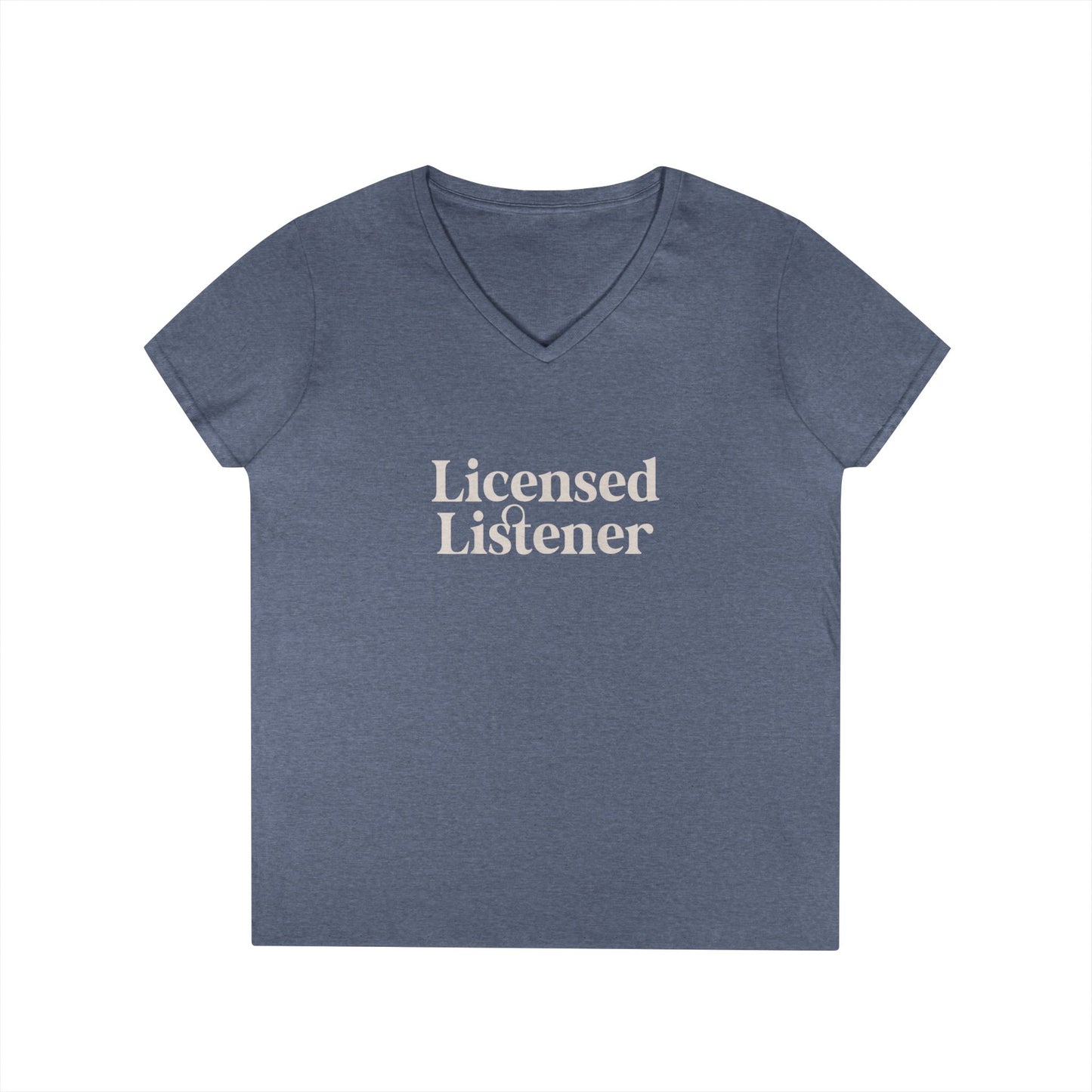 Women's Licensed Listener V-Neck T-Shirt - School Social Worker