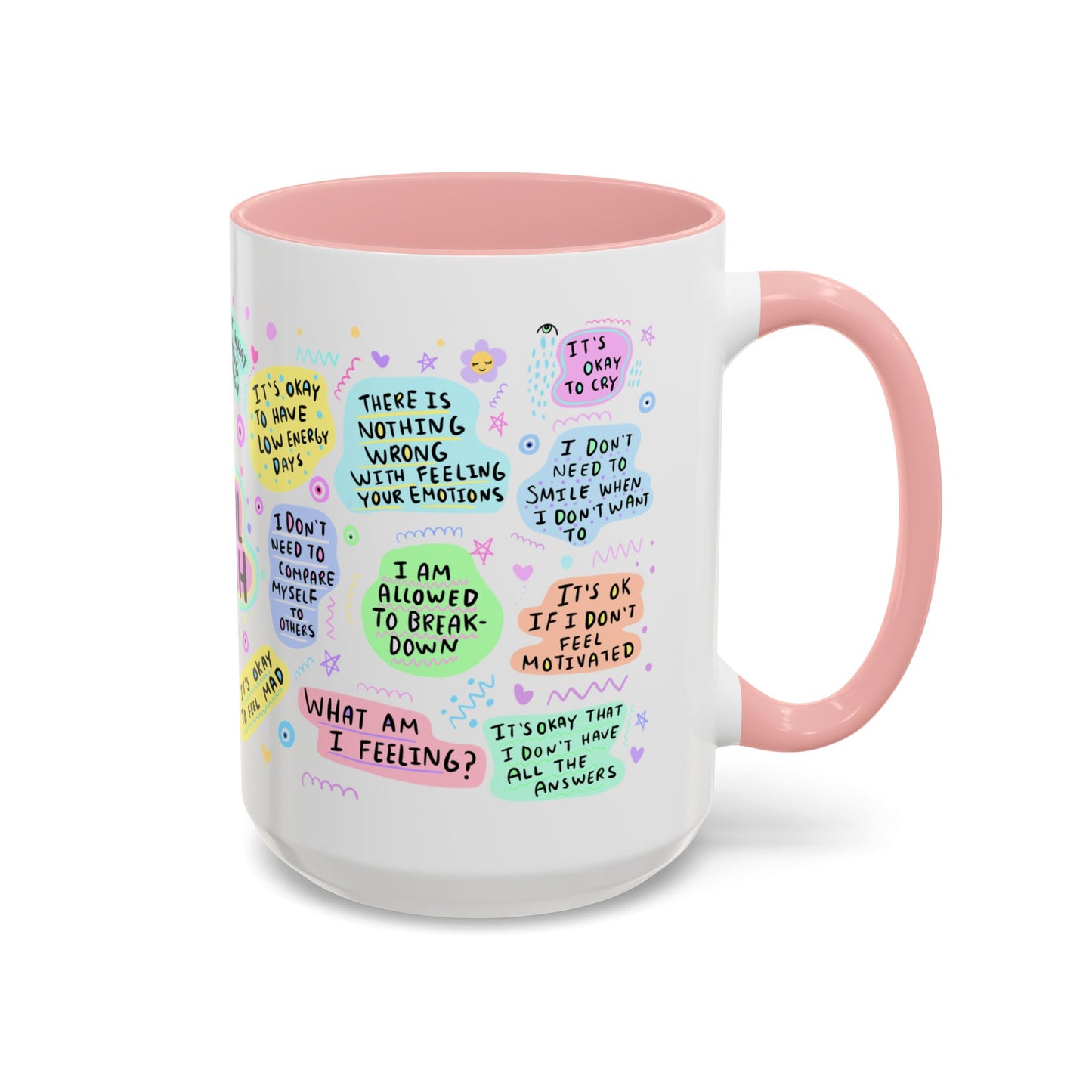 Mental Health Coffee Mug — "My Mental Health Cup" Affirmation Accent Mug