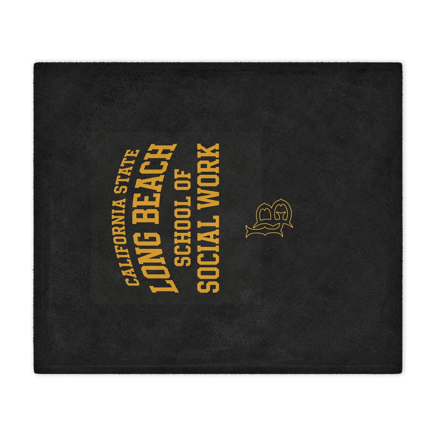 CSULB School of Social Work Mini Blanket - Great for your office chair or your couch at home!