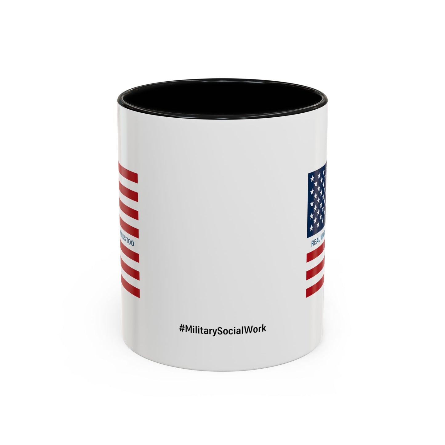 Military Social Work -Empowering Coffee Mug - "Real Warriors Heal Their Minds Too " - Perfect Gift for Advocates and Supporters