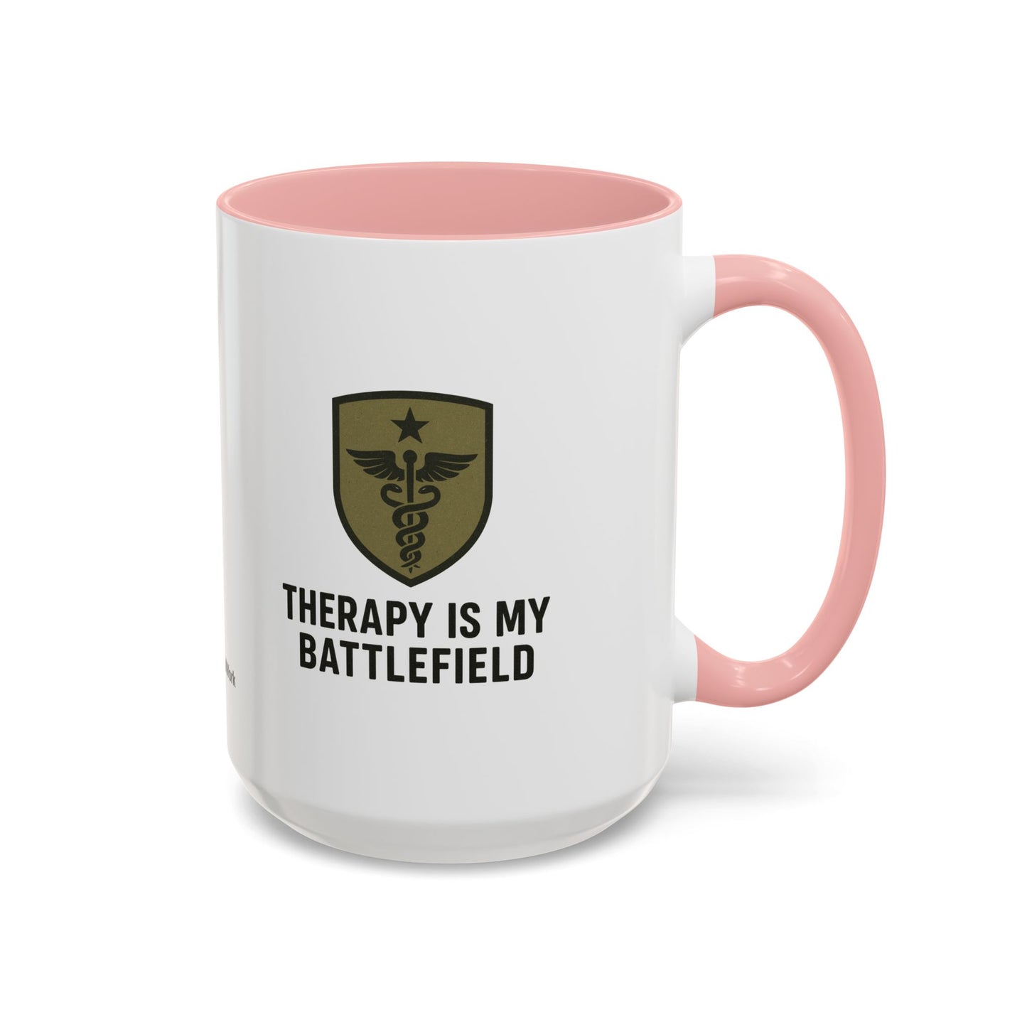 Military Social Work -Empowering Coffee Mug - "Therapy is My Battlefield" - Perfect Gift for Advocates and Supporters