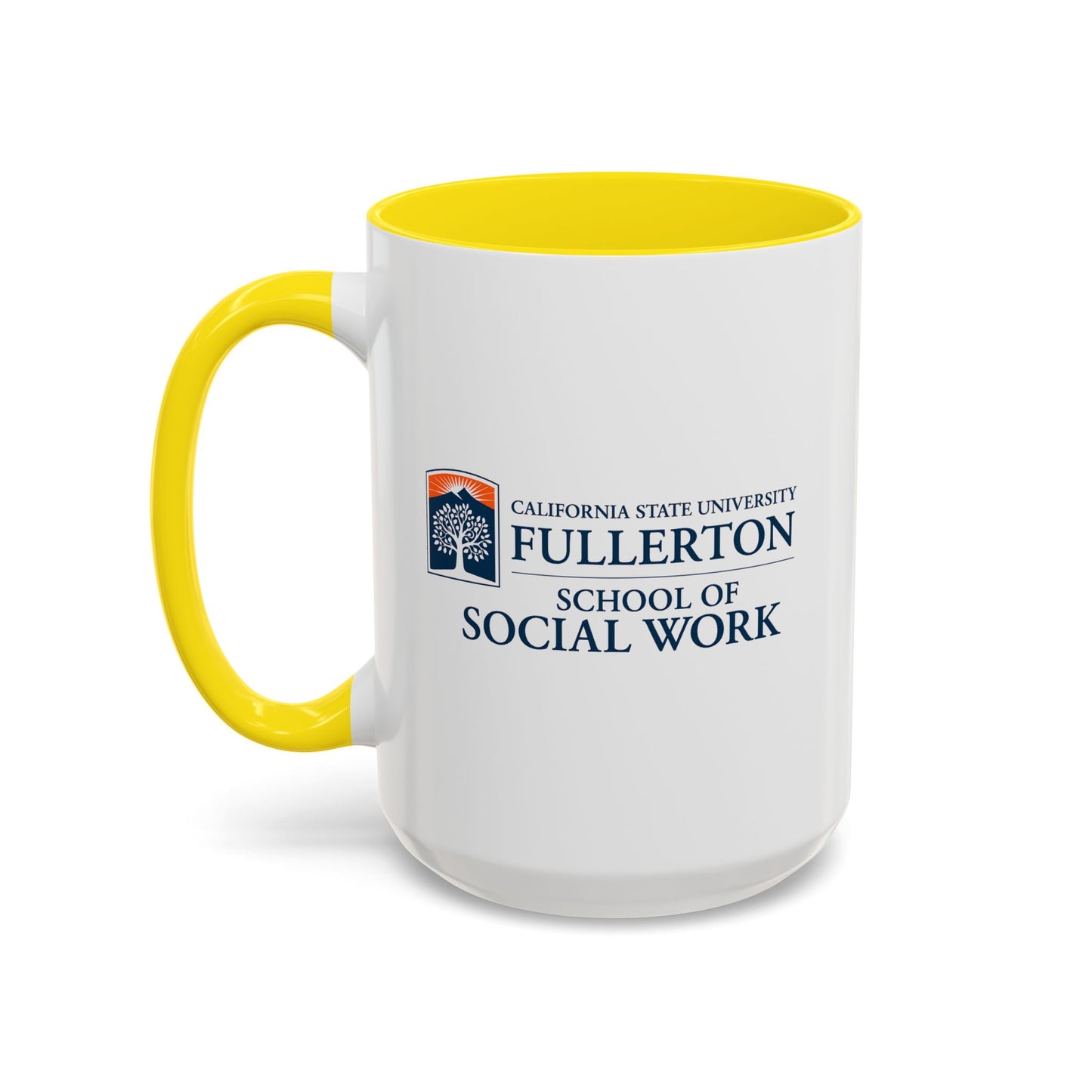 Fullerton School of Social Work Customized Accent Coffee Mug - 15oz