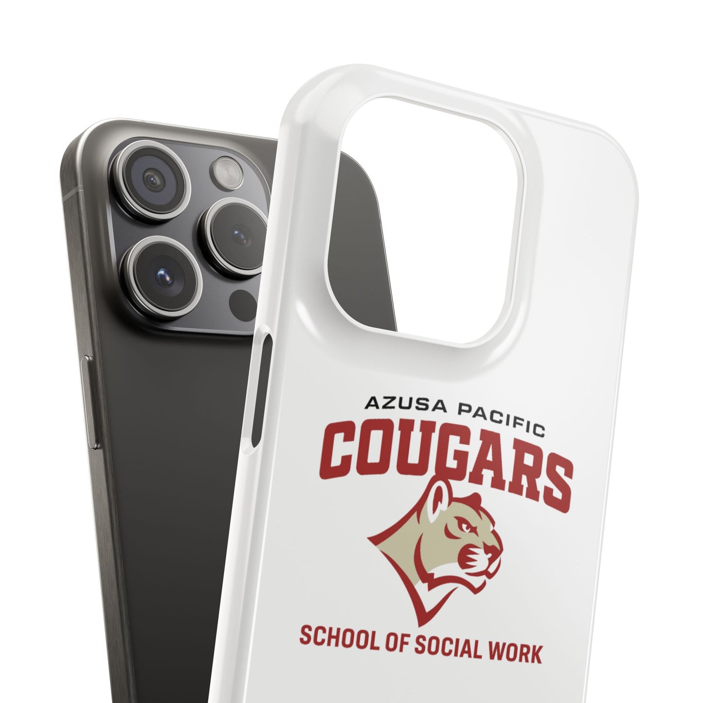 Azuza Pacific University - Slim I-Phone Case - School of Social Work (White)