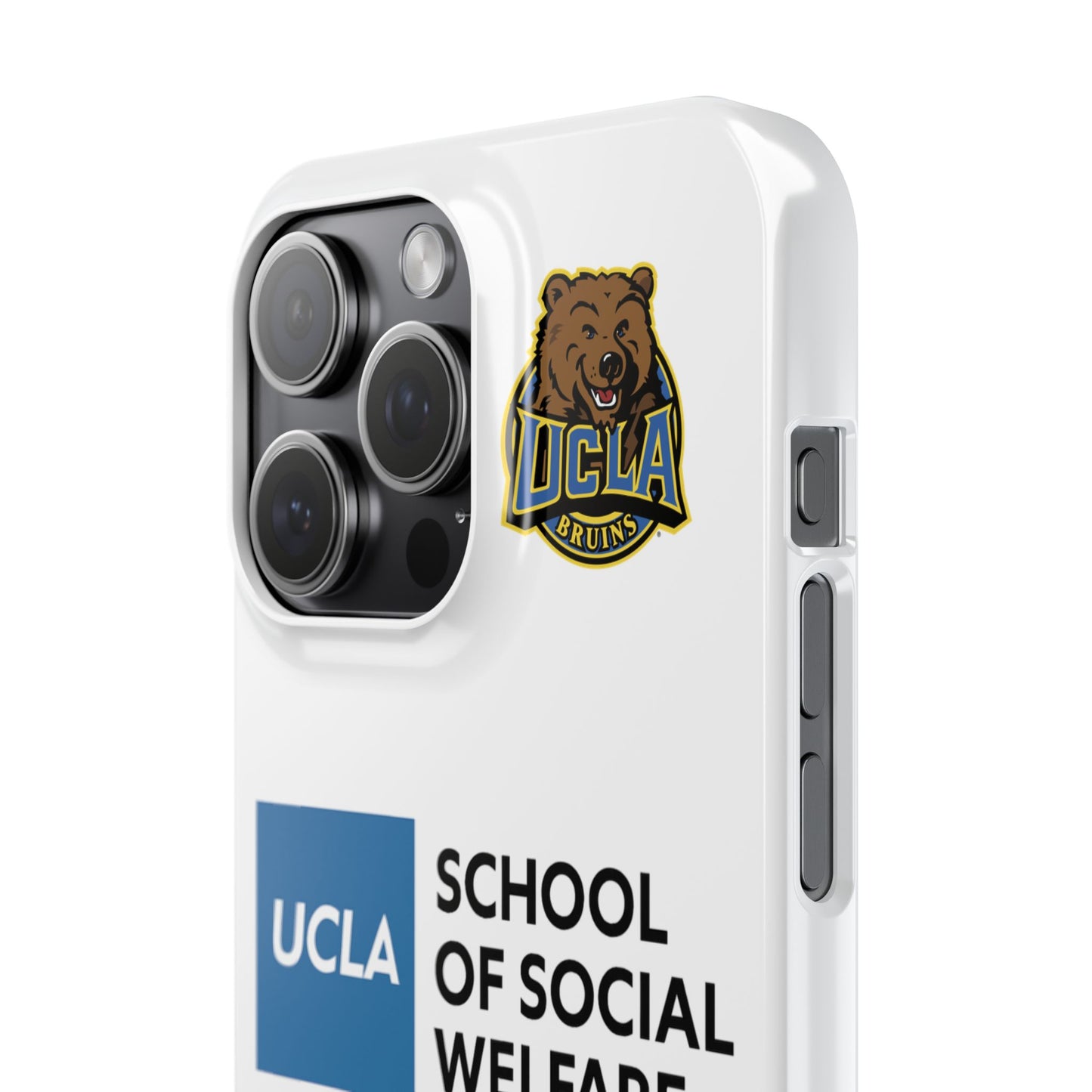 UCLA Slim I-Phone Case - School of Social Welfare (White)