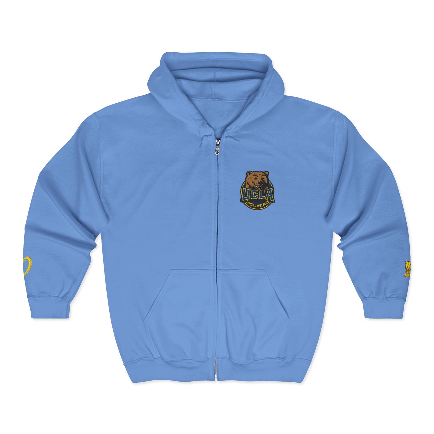 UCLA School of Social Welfare -Unisex Heavy Blend™ Full Zip Hooded Sweatshirt - Ultimate Comfort for Fans