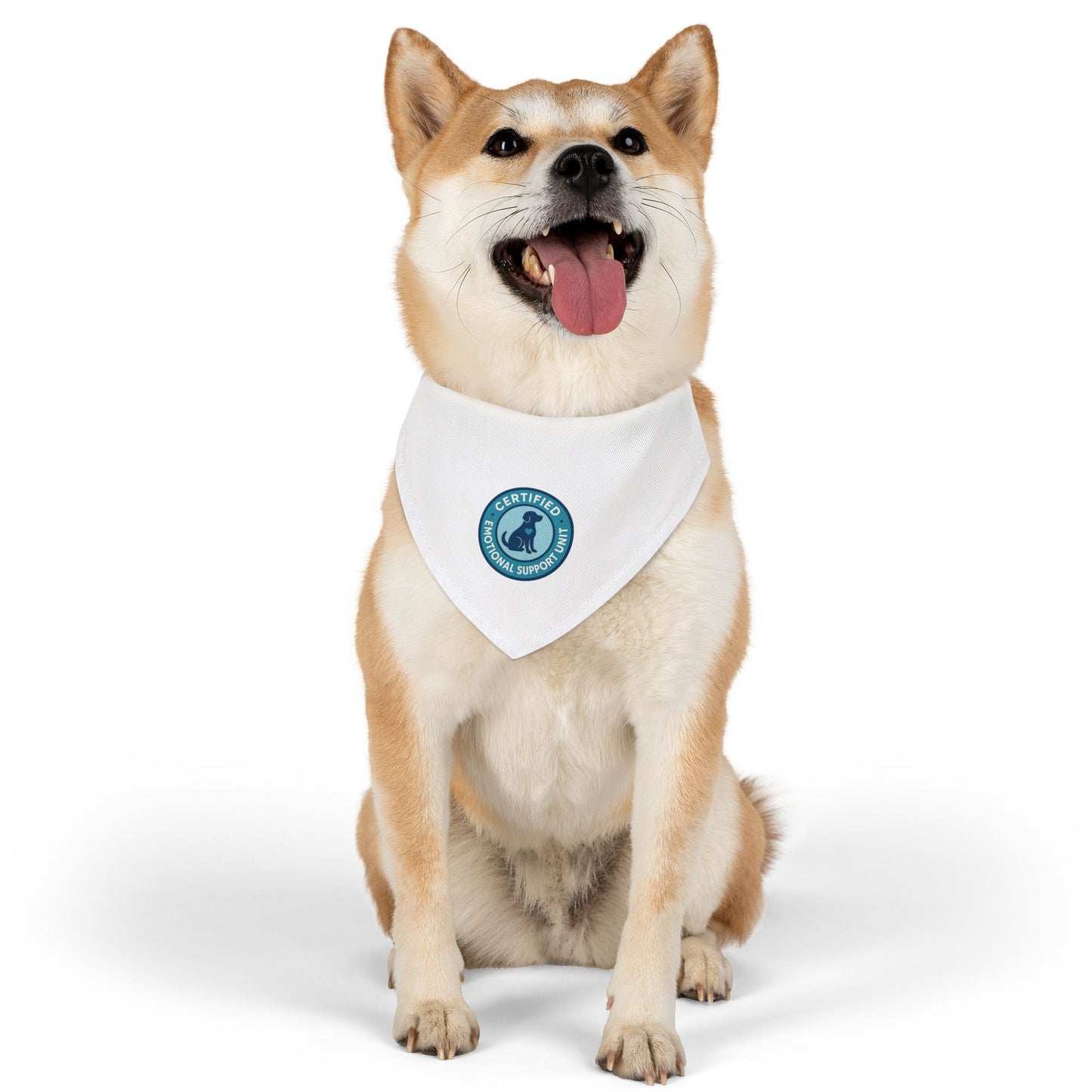 Pet Bandana Collar "Certified Emotional Support Unit"