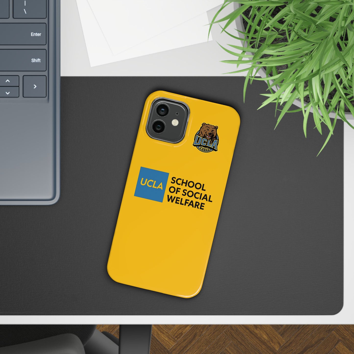 UCLA Slim I-Phone Case - School of Social Welfare (Yellow)