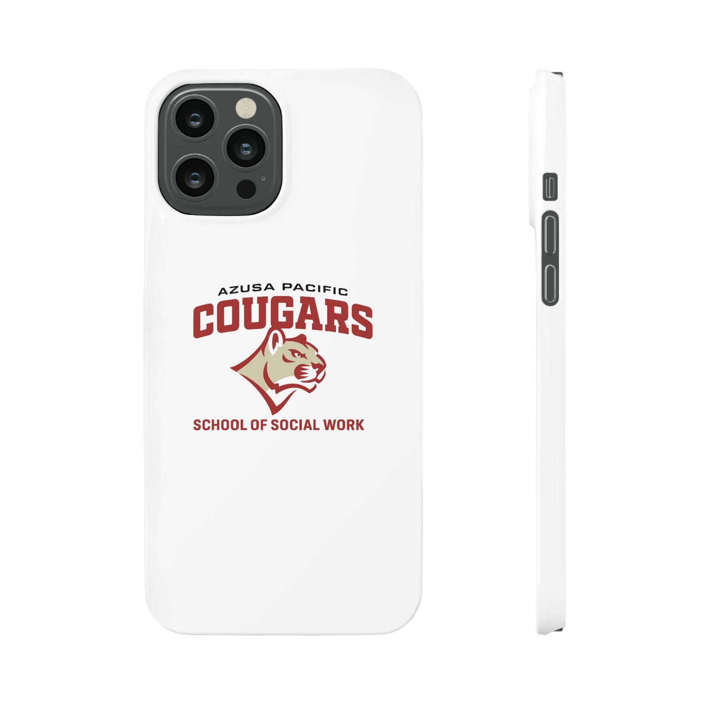 Azuza Pacific University - Slim I-Phone Case - School of Social Work (White)