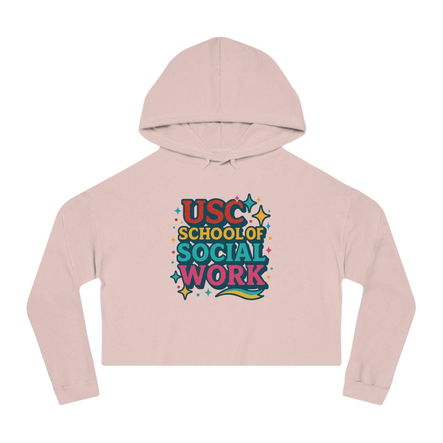 Sparkle - USC School of Social Work Women's Cropped Hoodie
