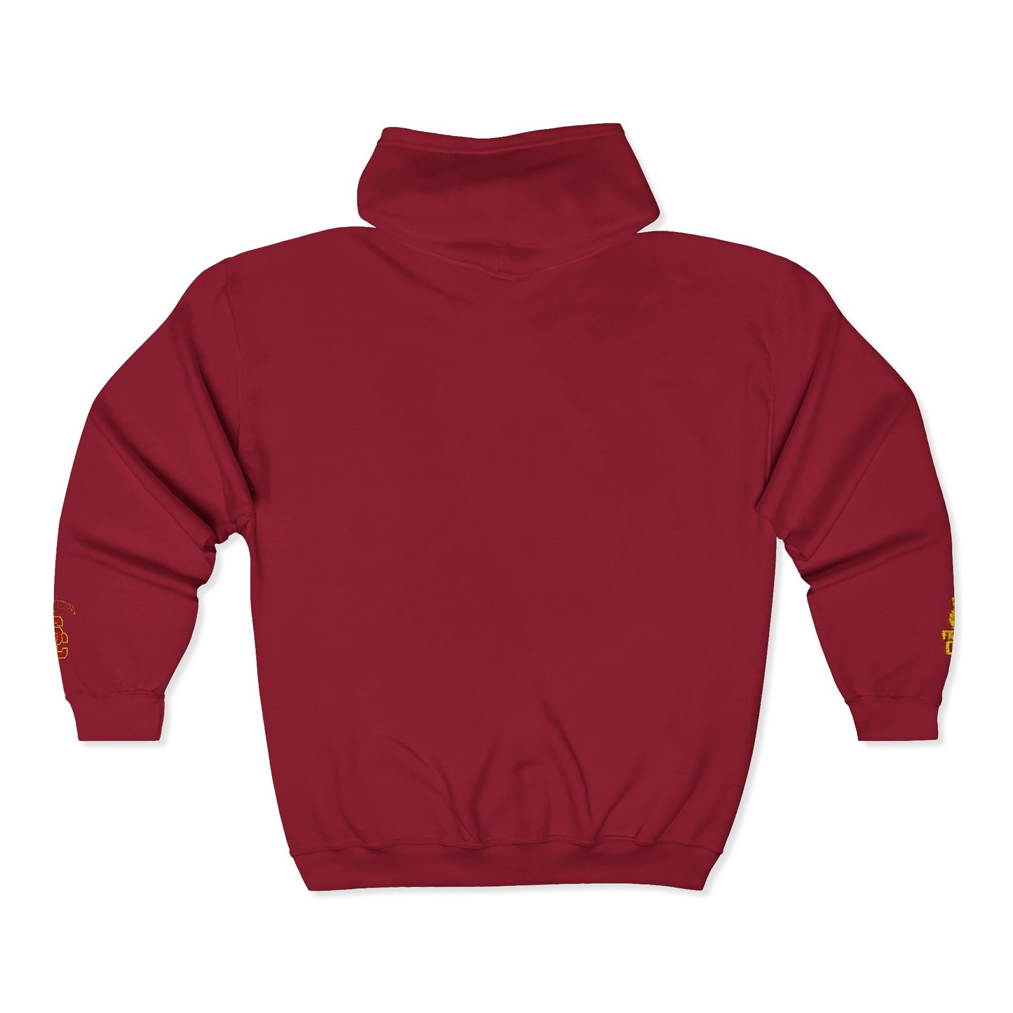 USC School of Social Work- Full-Zip Hoodie – Chest & Sleeve Logo Zip-Up Sweatshirt