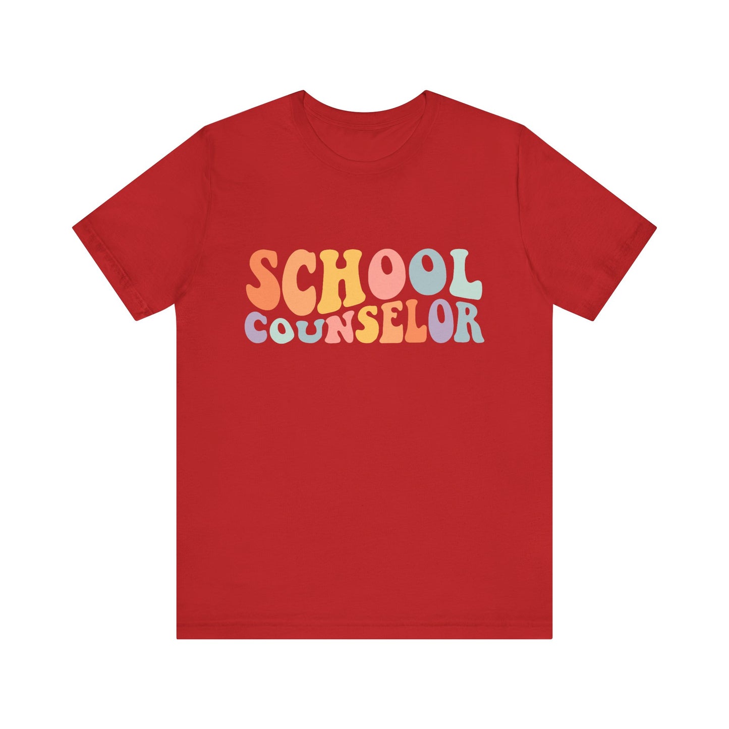 Unisex School Counselor Retro Shirt — Colorful Counseling Appreciation Tee