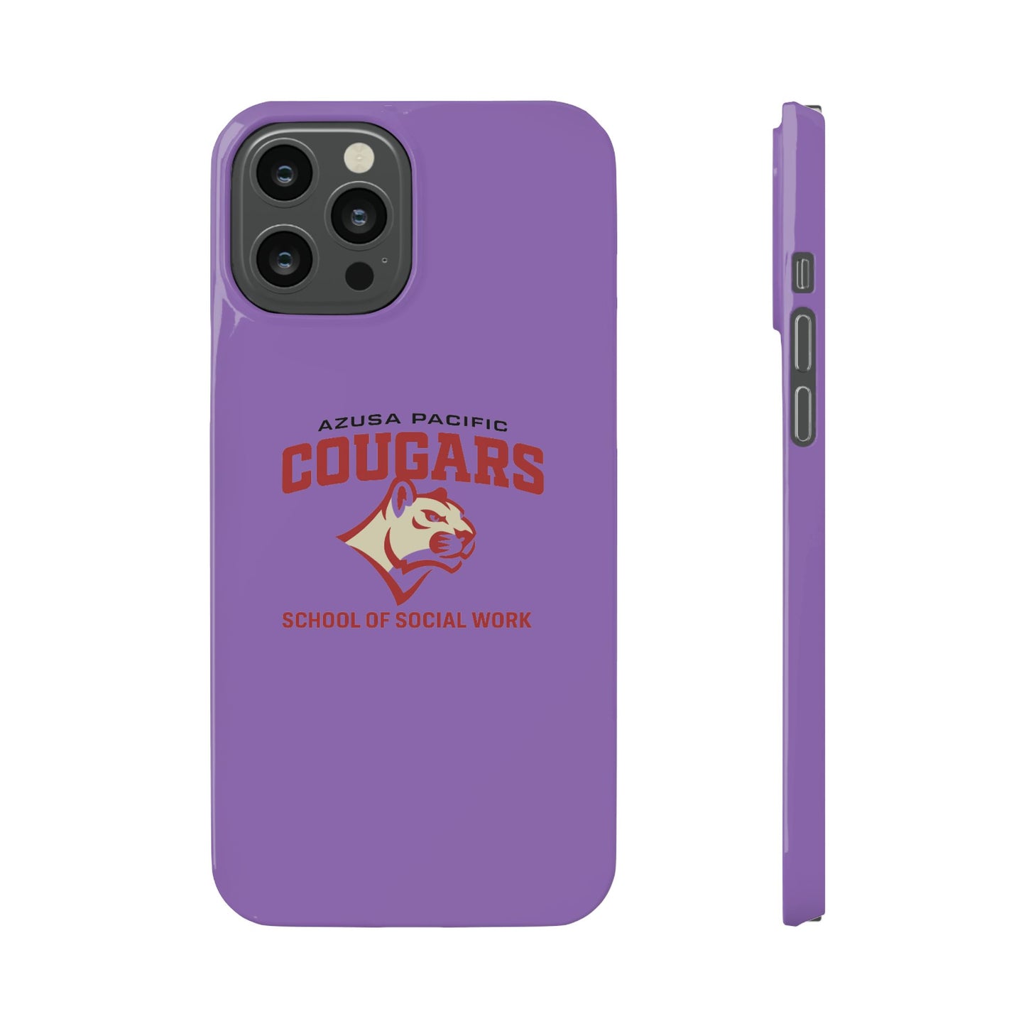 Azuza Pacific University - Slim I-Phone Case - School of Social Work (Light Purple)