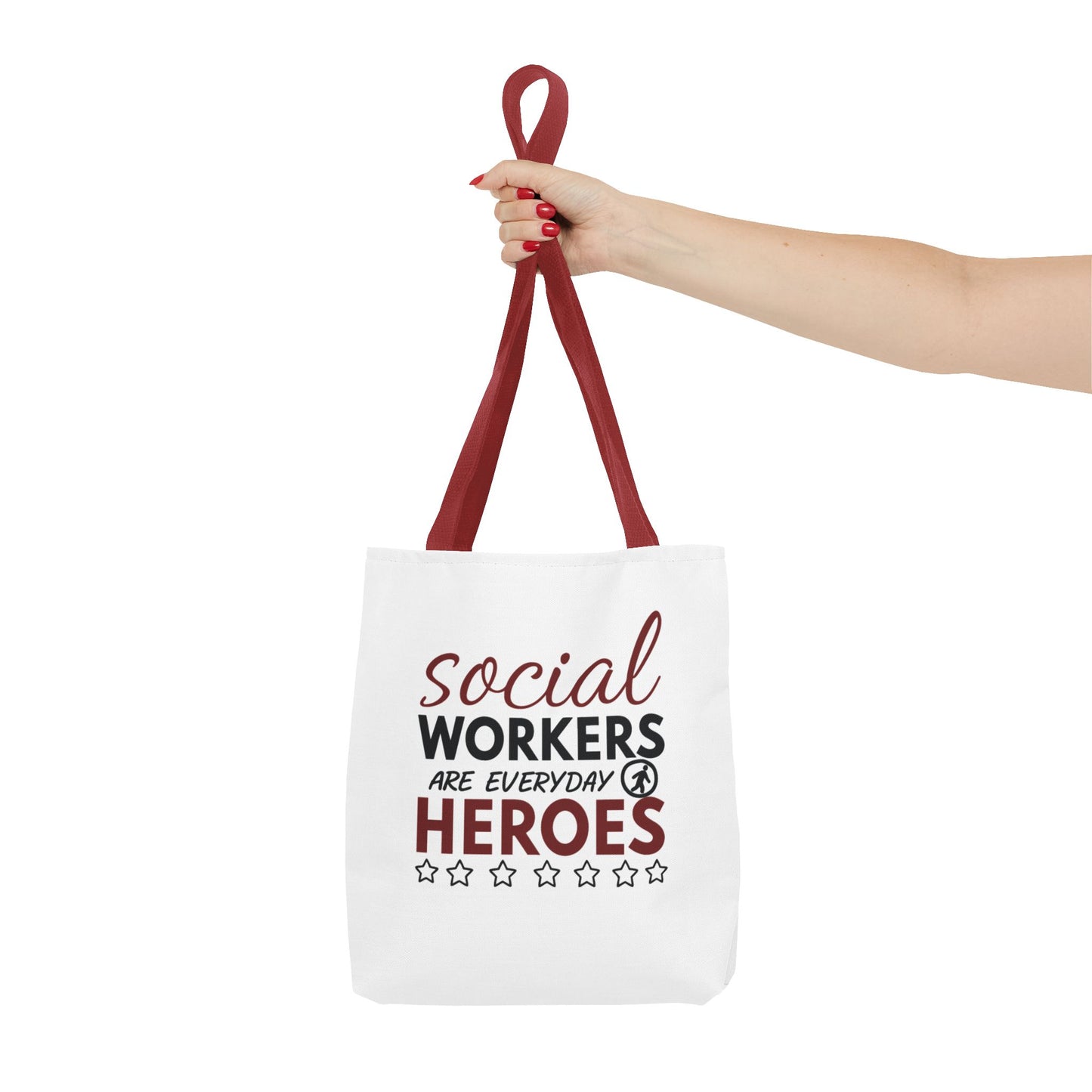 Social Worker Tote Bag — "Social Workers Are Everyday Heroes" / "Social Worker Change the World" Reusable Gift