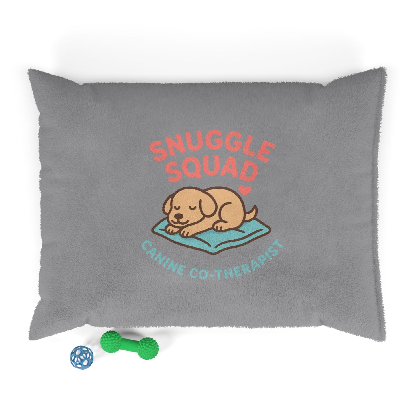 Snuggle Squad Canine Co-Therapist Pet Bed — Soft Plush Dog Cushion