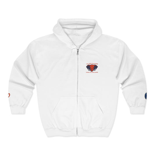Cal State Fullerton- School of Social Work -Unisex Heavy Blend™ Full Zip Hooded Sweatshirt - Ultimate Comfort for Fans