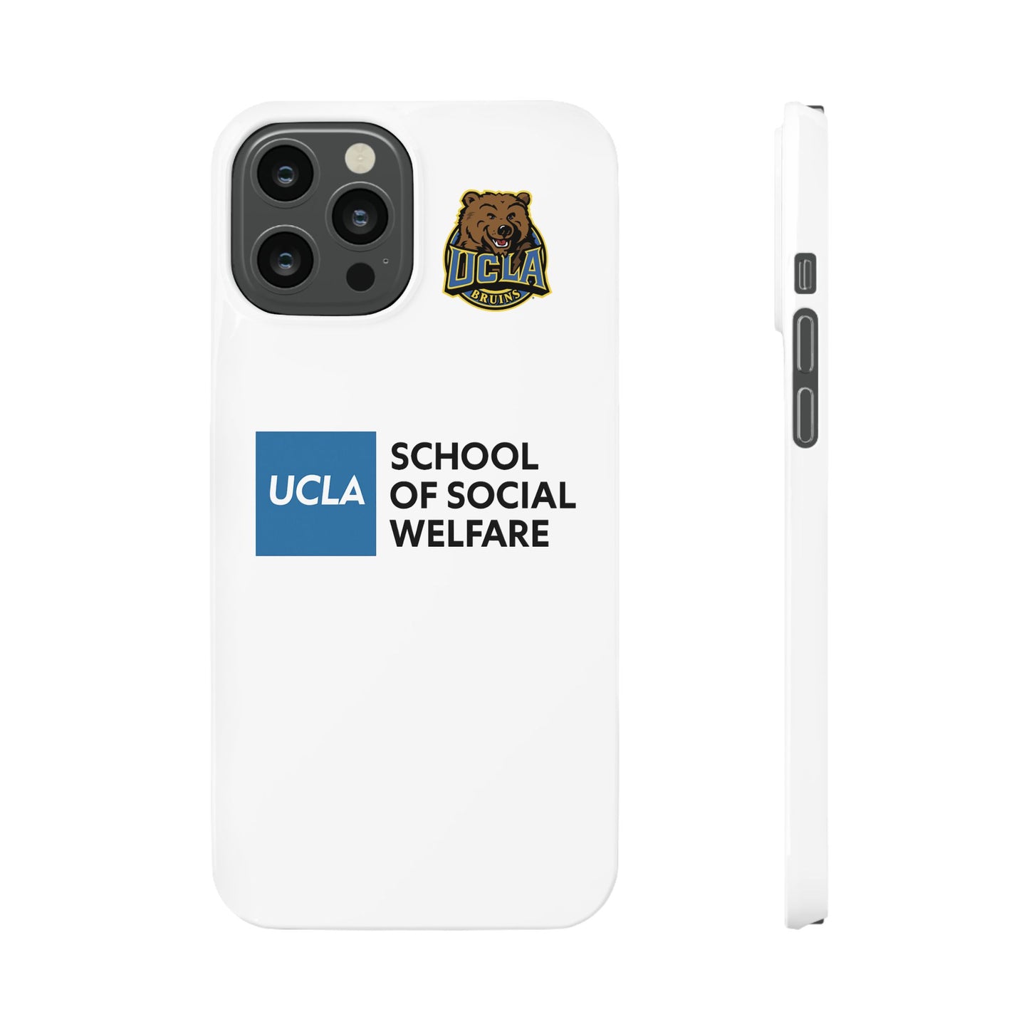 UCLA Slim I-Phone Case - School of Social Welfare (White)