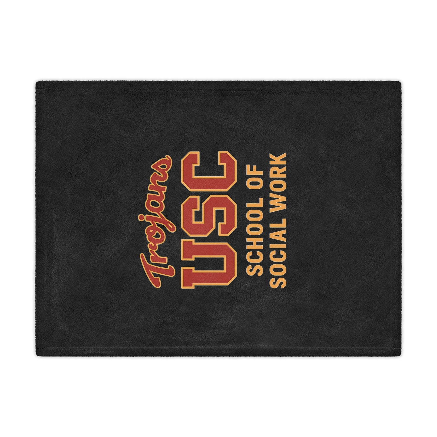 USC - School of Social Work Mini Blanket - Great for your office chair or your couch at home!