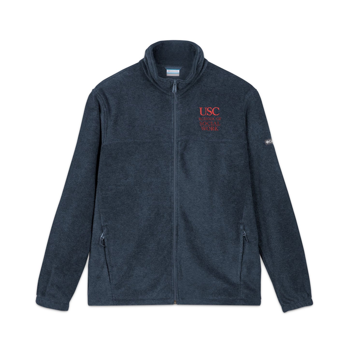 USC School of Social Work -Embroidered Unisex Columbia Fleece Jacket - Cozy & Stylish Outdoor Wear