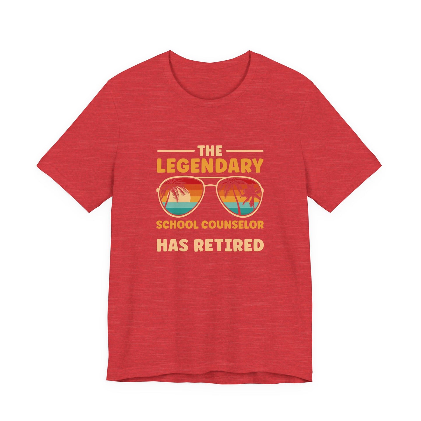Unisex The Legendary School Counselor Has Retired T-Shirt — Retirement Gift Tee for Counselors