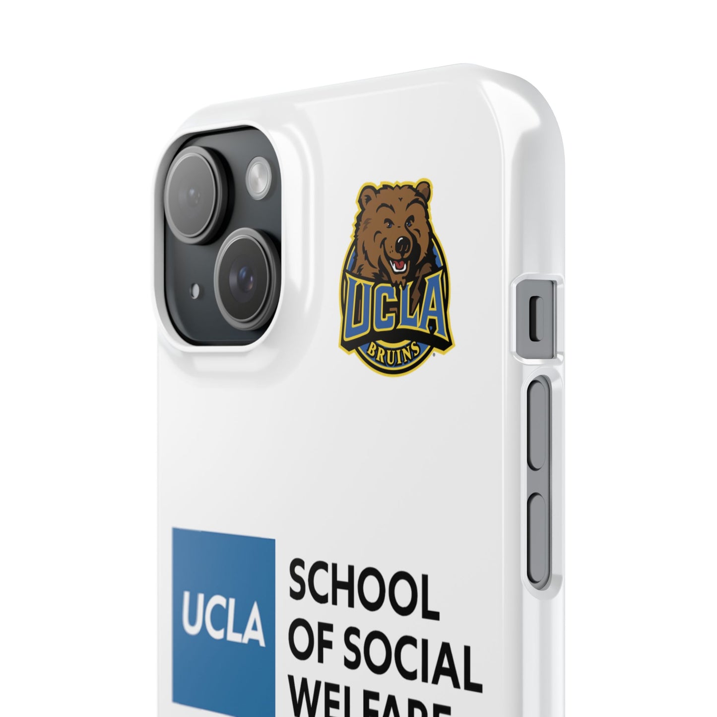 UCLA Slim I-Phone Case - School of Social Welfare (White)