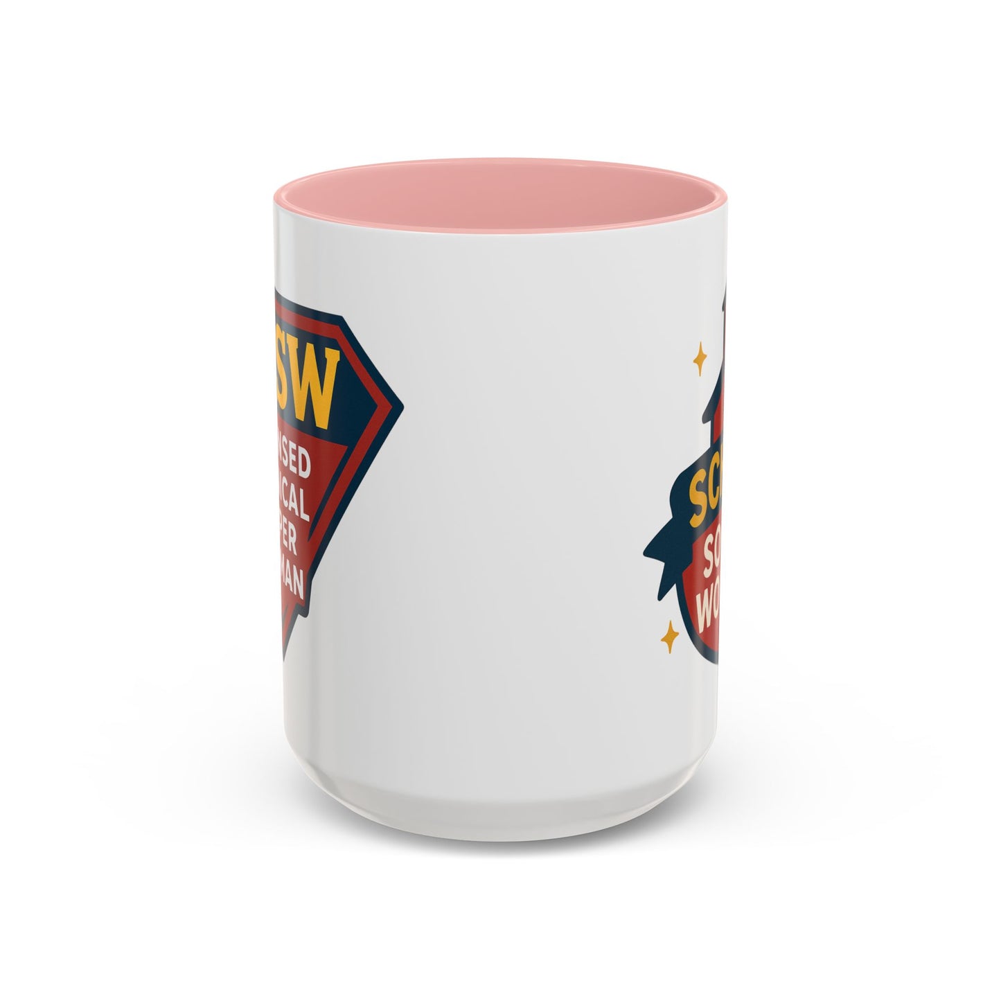 LCSW & School Social Worker Coffee Mug – Fueled by Coffee & Chaos (Various Colors)