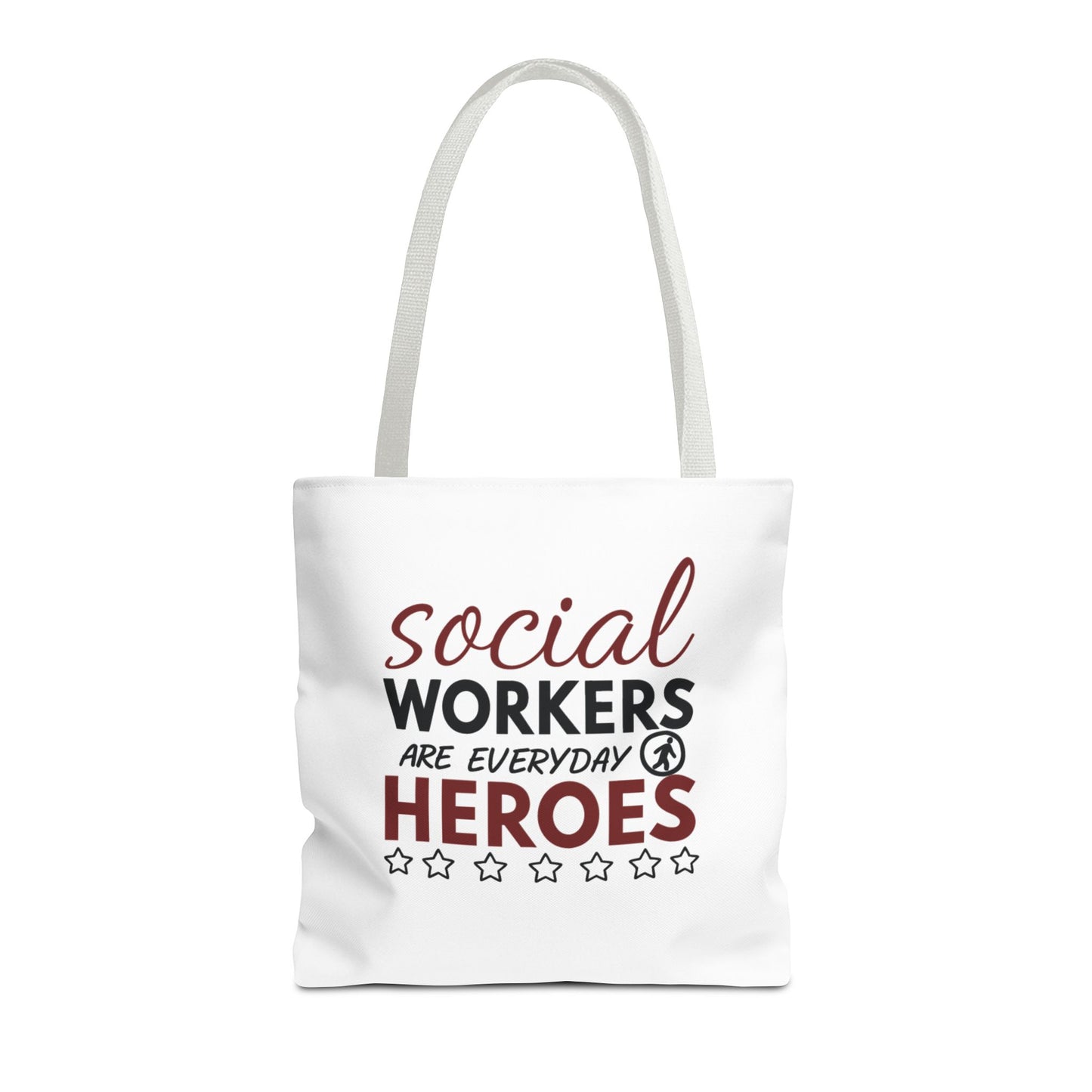 Social Worker Tote Bag — "Social Workers Are Everyday Heroes" / "Social Worker Change the World" Reusable Gift