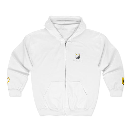 Cal State LA- School of Social Work -Unisex Heavy Blend™ Full Zip Hooded Sweatshirt - Ultimate Comfort for Fans