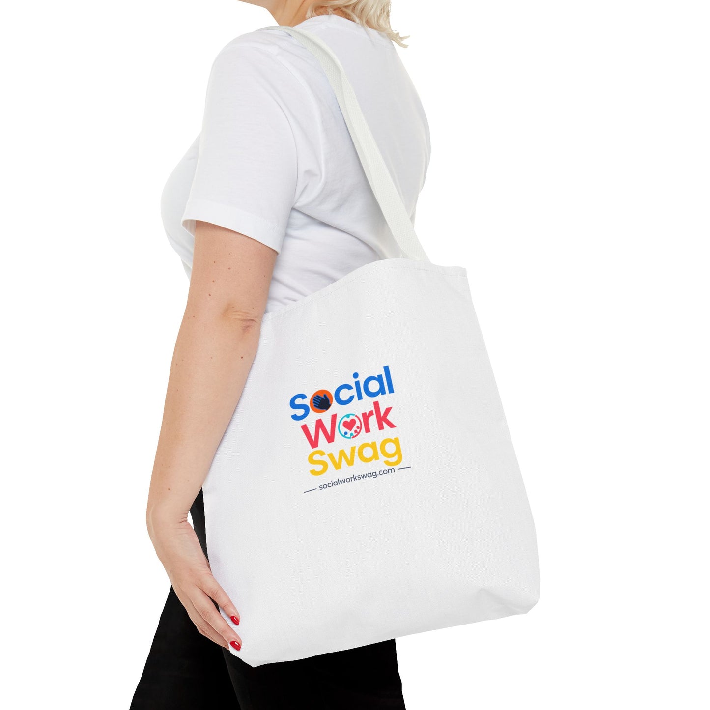 Social Work Swag Tote Bag — Colorful Social Worker Gift Tote