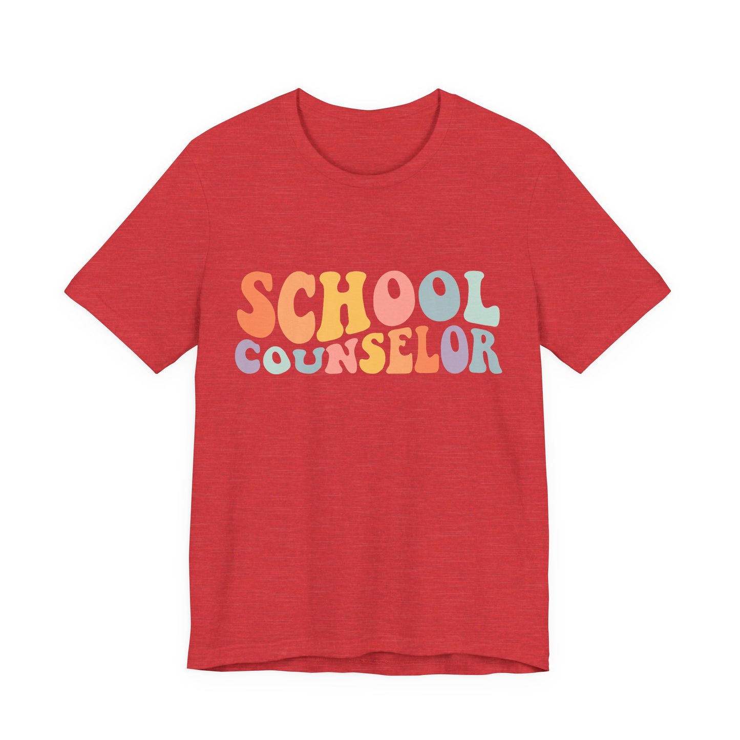 Unisex School Counselor Retro Shirt — Colorful Counseling Appreciation Tee