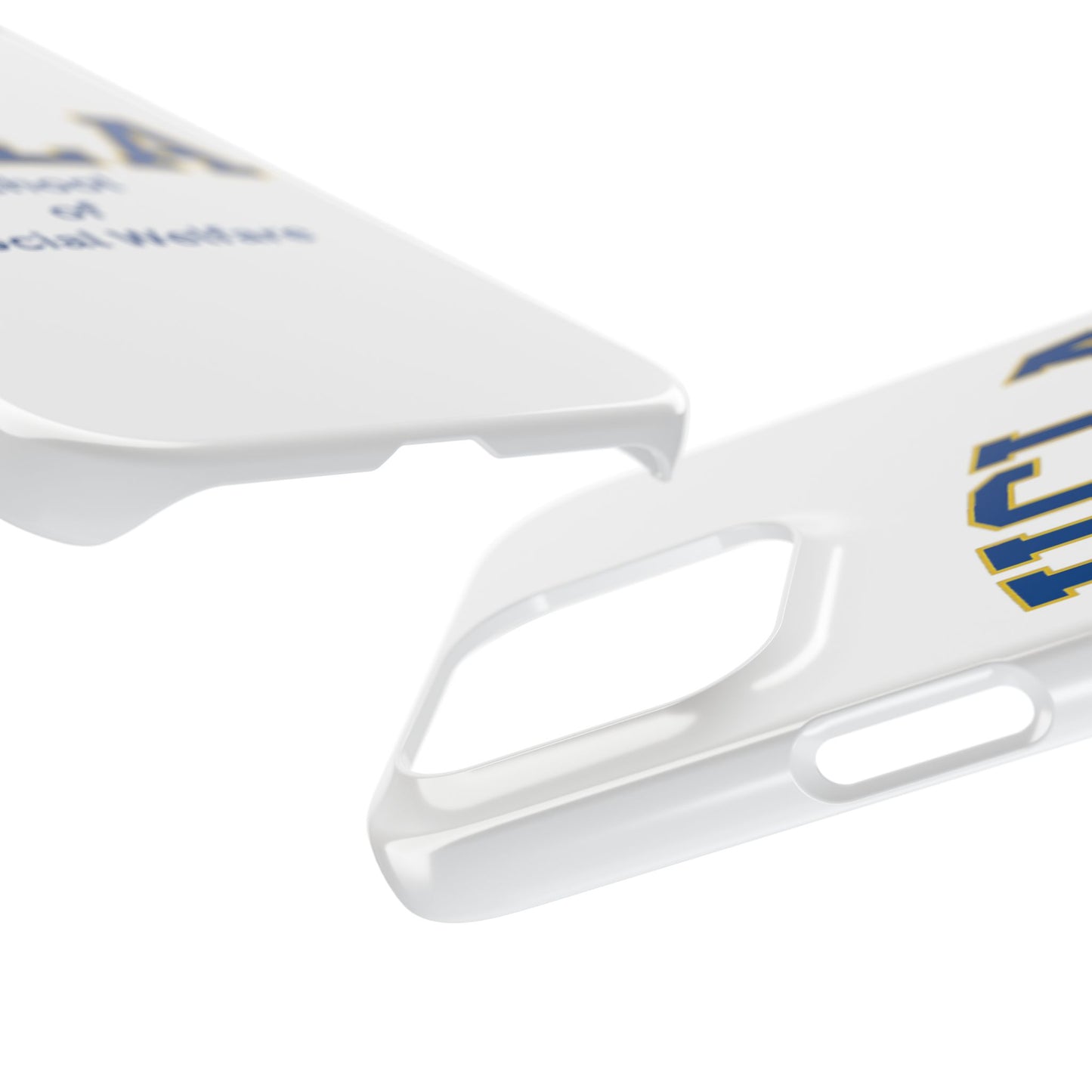 UCLA Slim I-Phone Case - School of Social Welfare-Text Logo (White)