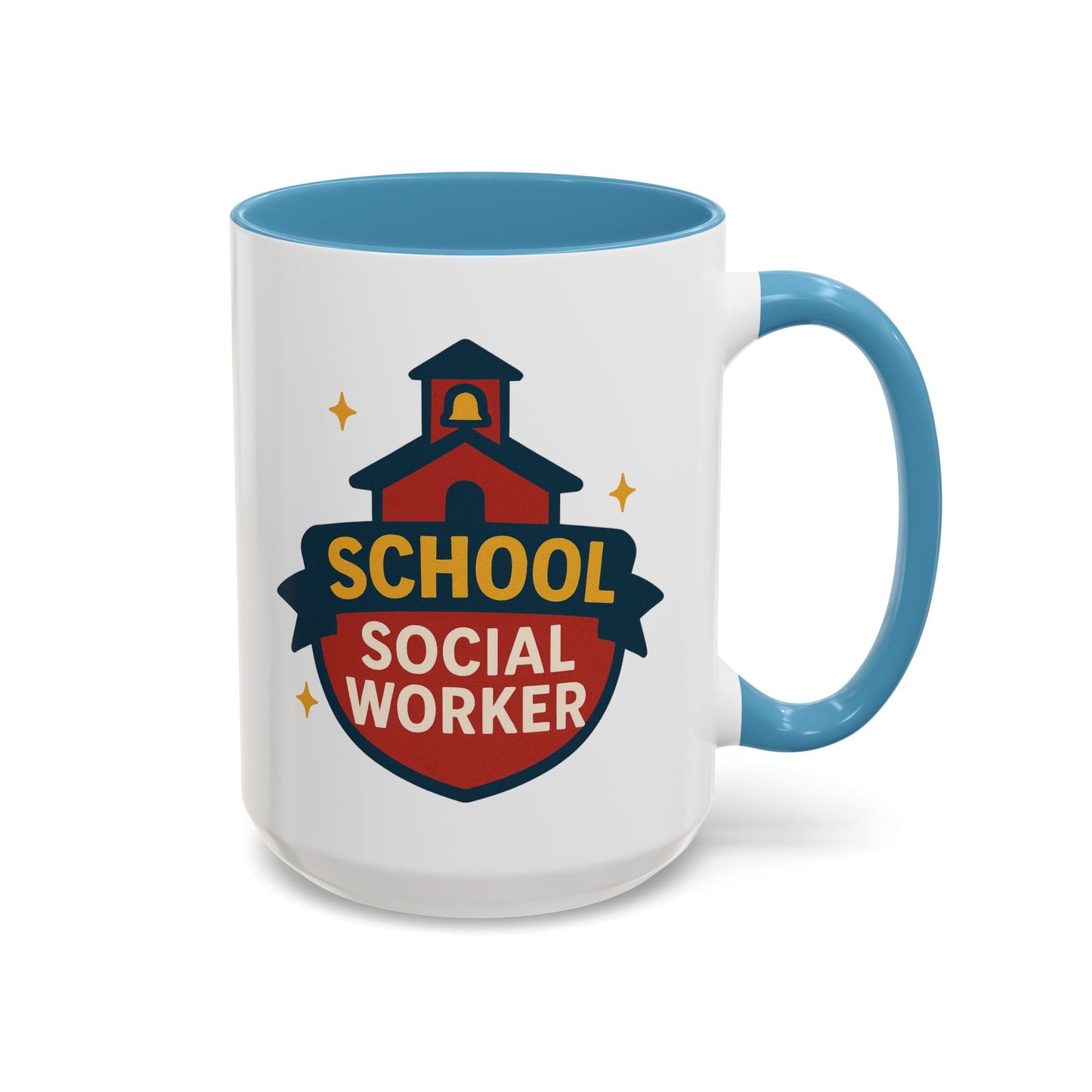 LCSW & School Social Worker Coffee Mug – Fueled by Coffee & Chaos (Various Colors)