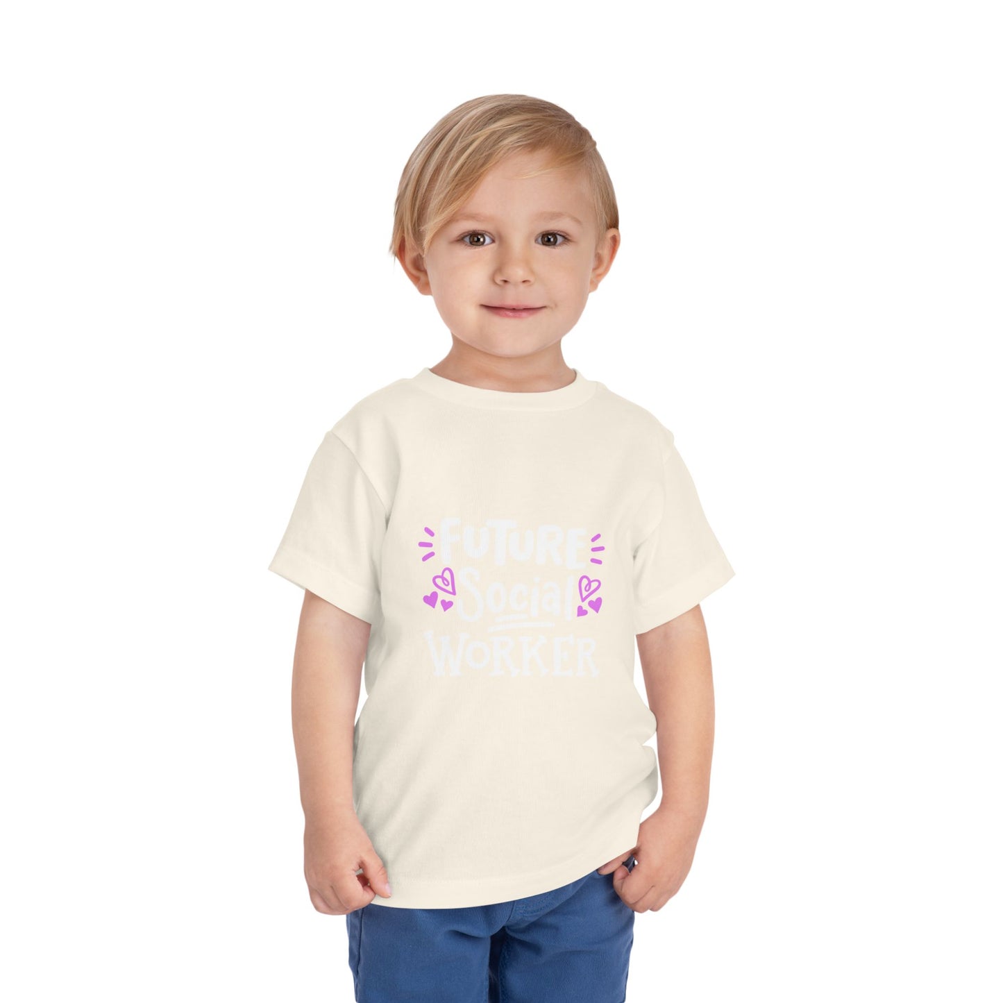 Toddler Tee — “Future Social Worker” Short Sleeve Shirt