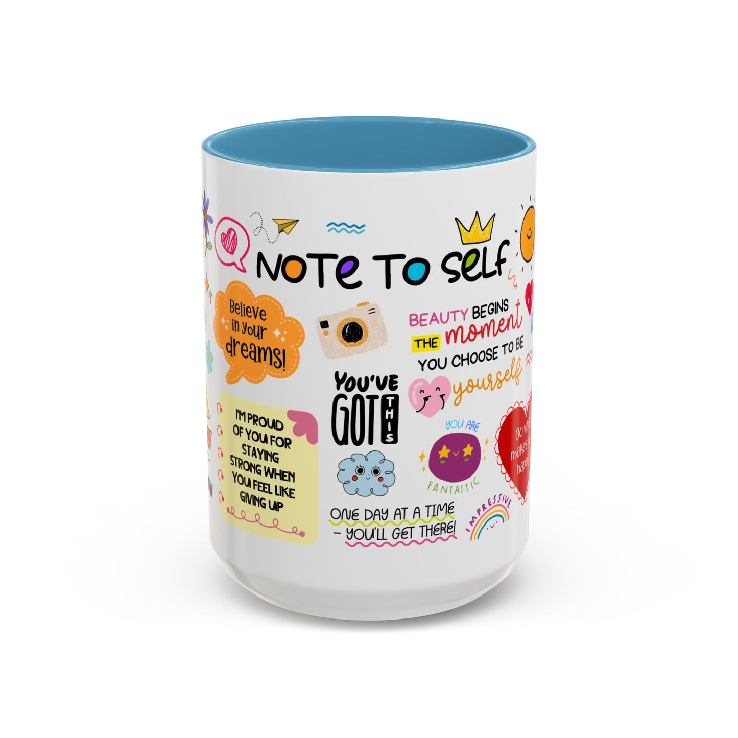 Note to Self Inspirational Coffee Mug — Motivational Quotes 15oz - Social Worker