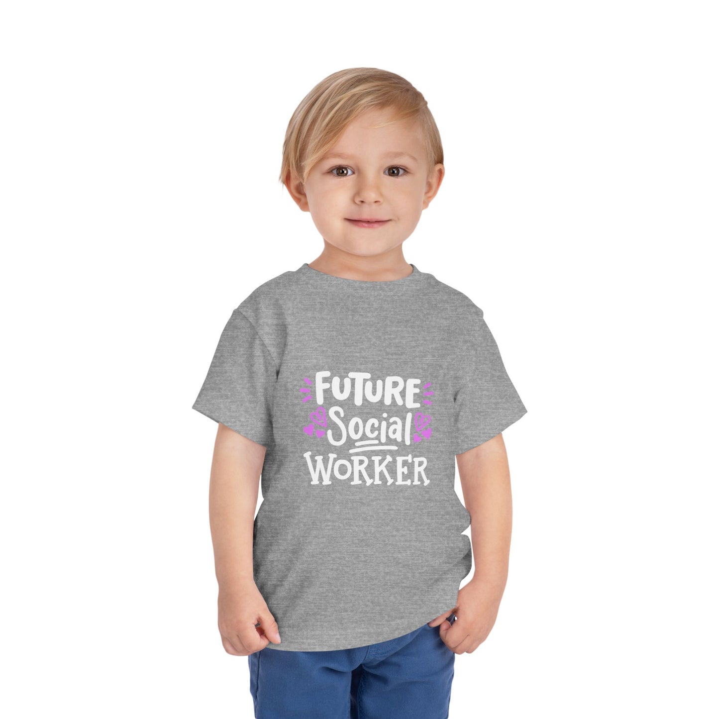 Toddler Tee — “Future Social Worker” Short Sleeve Shirt