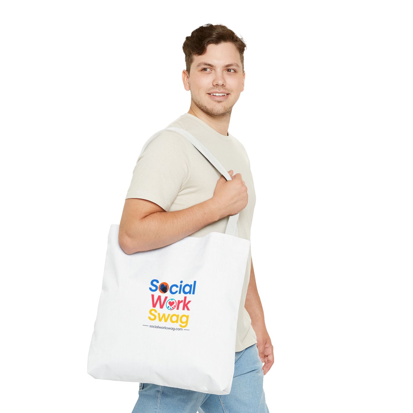 Social Work Swag Tote Bag — Colorful Social Worker Gift Tote