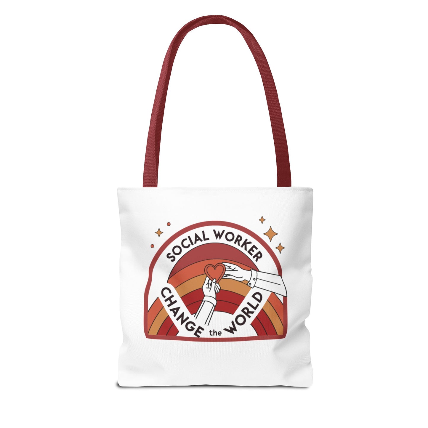 Social Worker Tote Bag — "Social Workers Are Everyday Heroes" / "Social Worker Change the World" Reusable Gift