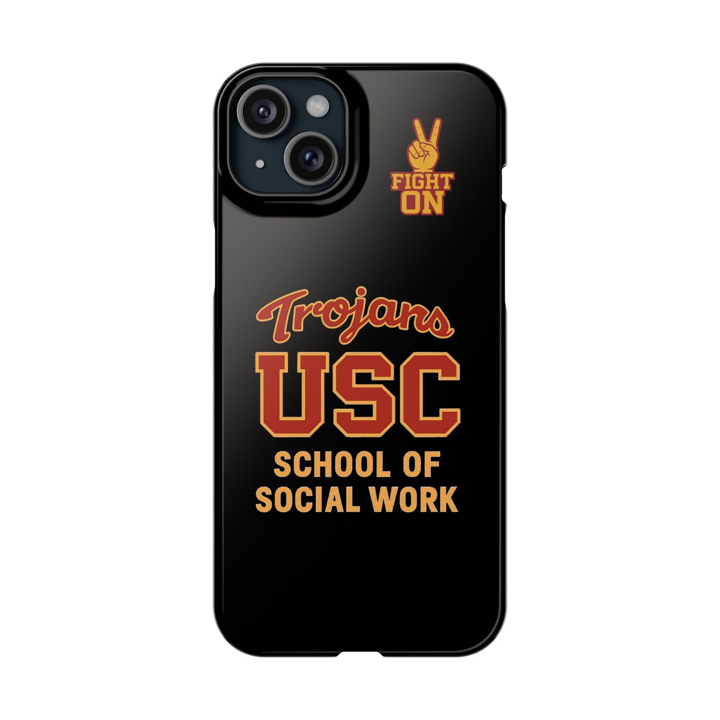 USC Trojans Slim I-Phone Case - School of Social Work (Black)