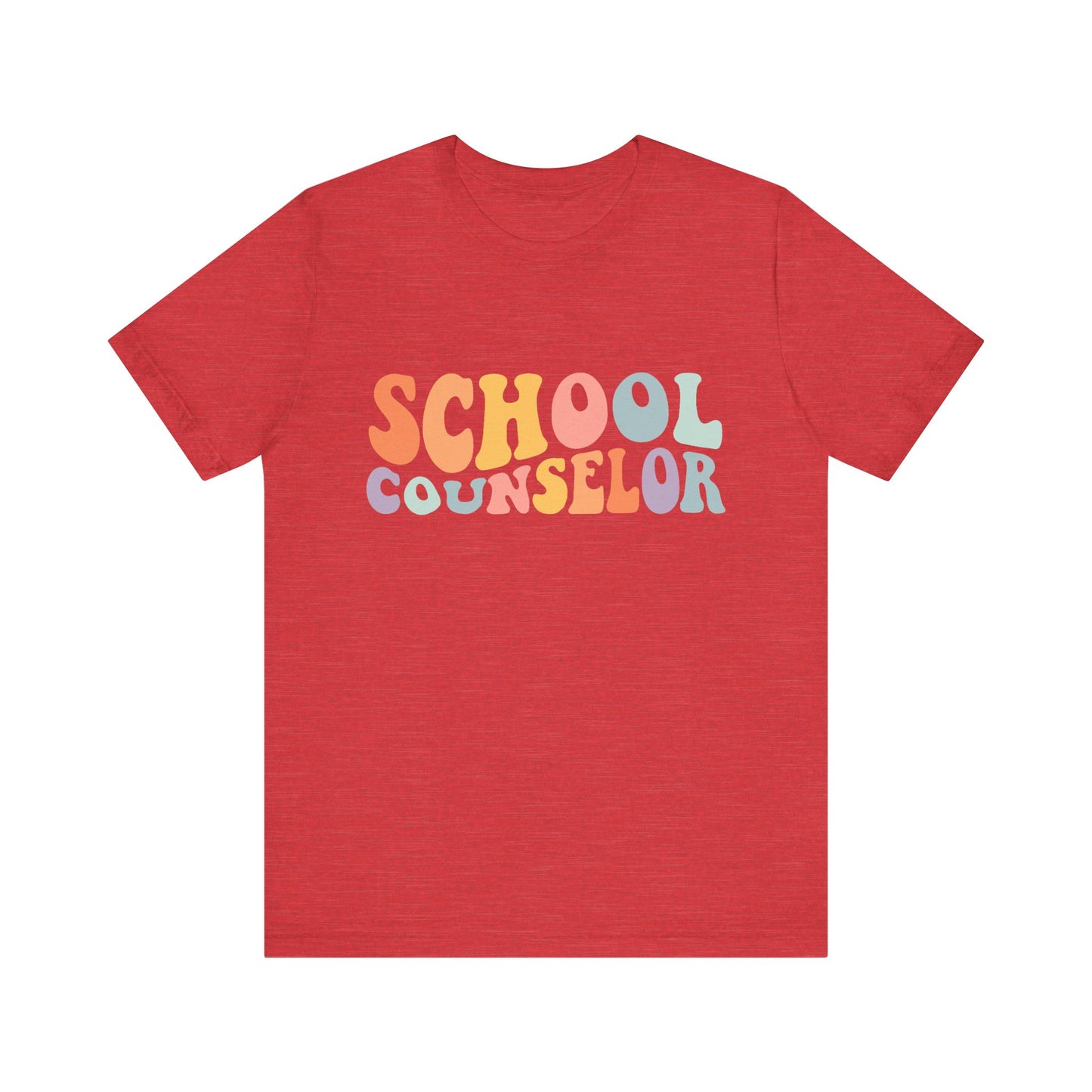 Unisex School Counselor Retro Shirt — Colorful Counseling Appreciation Tee