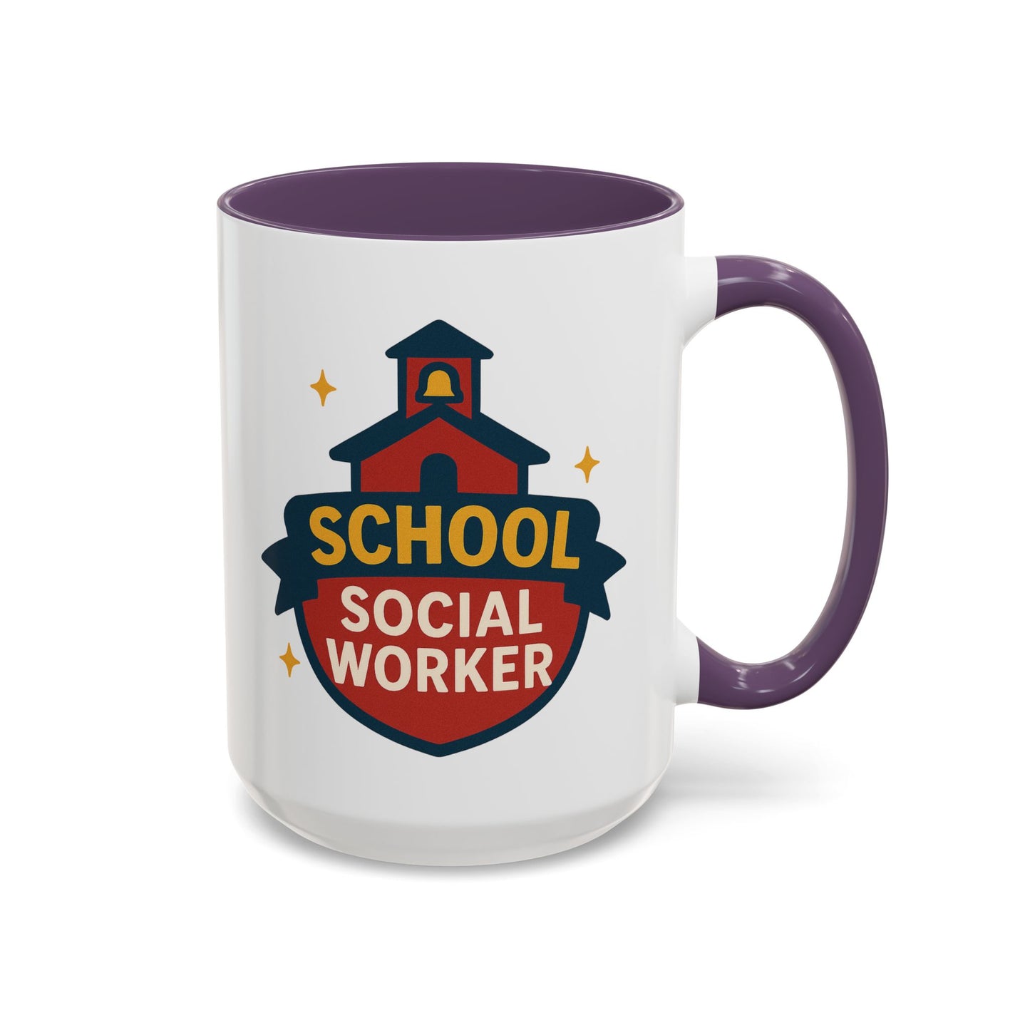 LCSW & School Social Worker Coffee Mug – Fueled by Coffee & Chaos (Various Colors)