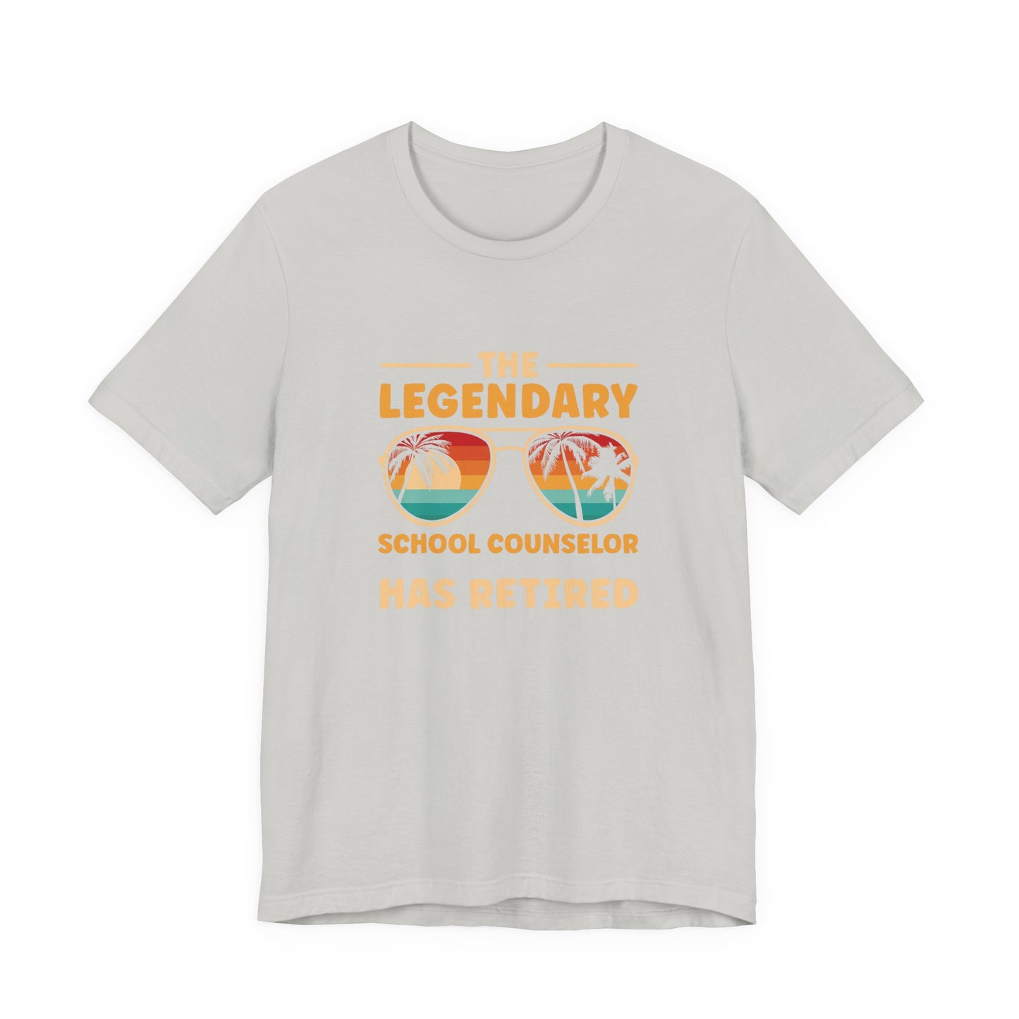 Unisex The Legendary School Counselor Has Retired T-Shirt — Retirement Gift Tee for Counselors