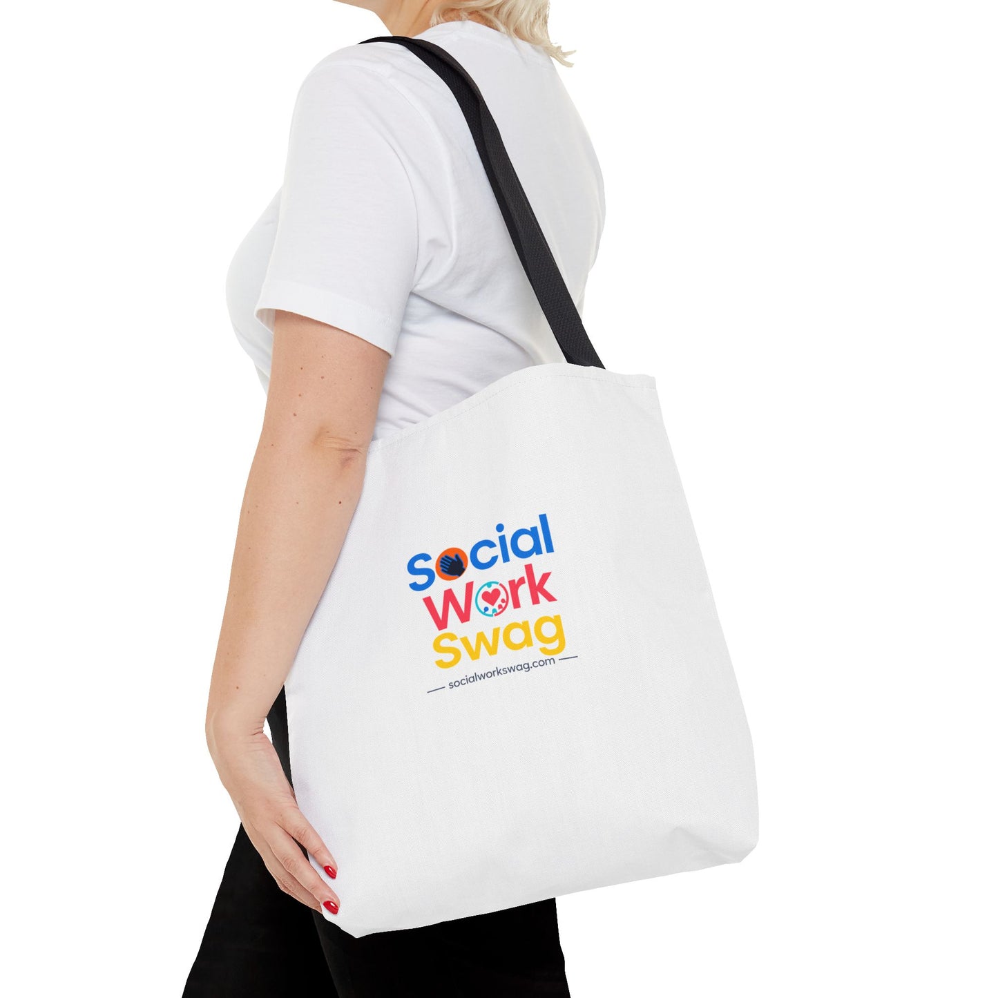 Social Work Swag Tote Bag — Colorful Social Worker Gift Tote